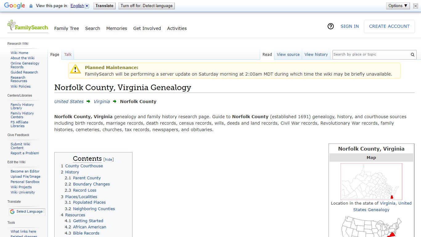 Norfolk County, Virginia Genealogy • FamilySearch